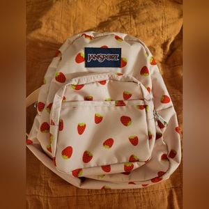 Jansport Half Pint backpack in Strawberry Shower